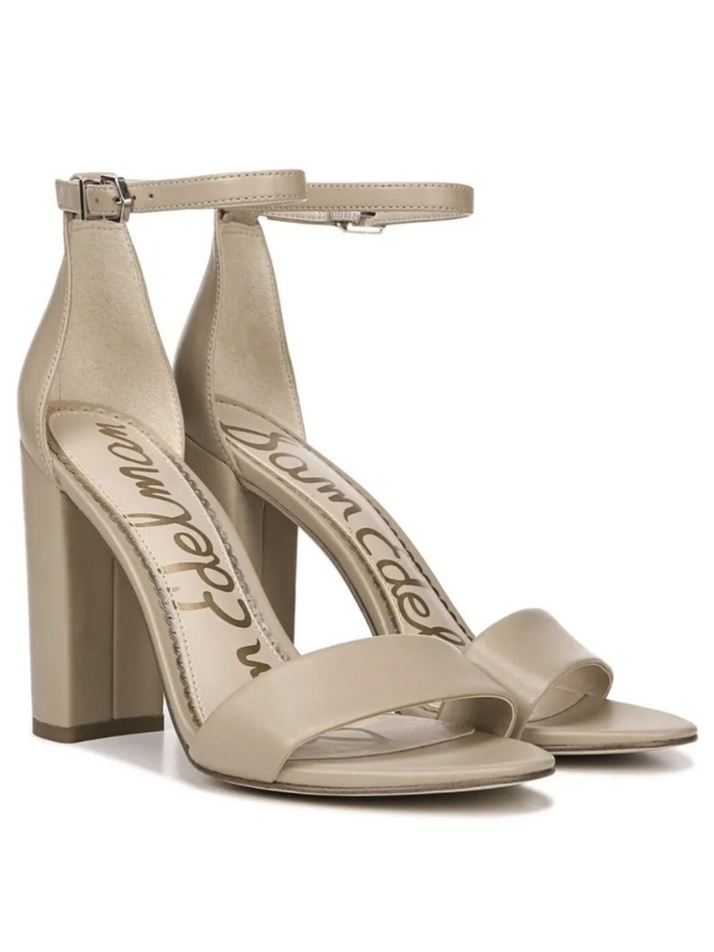 Sam Edelman Womens Yaro Beige Evening Sandals Shoes